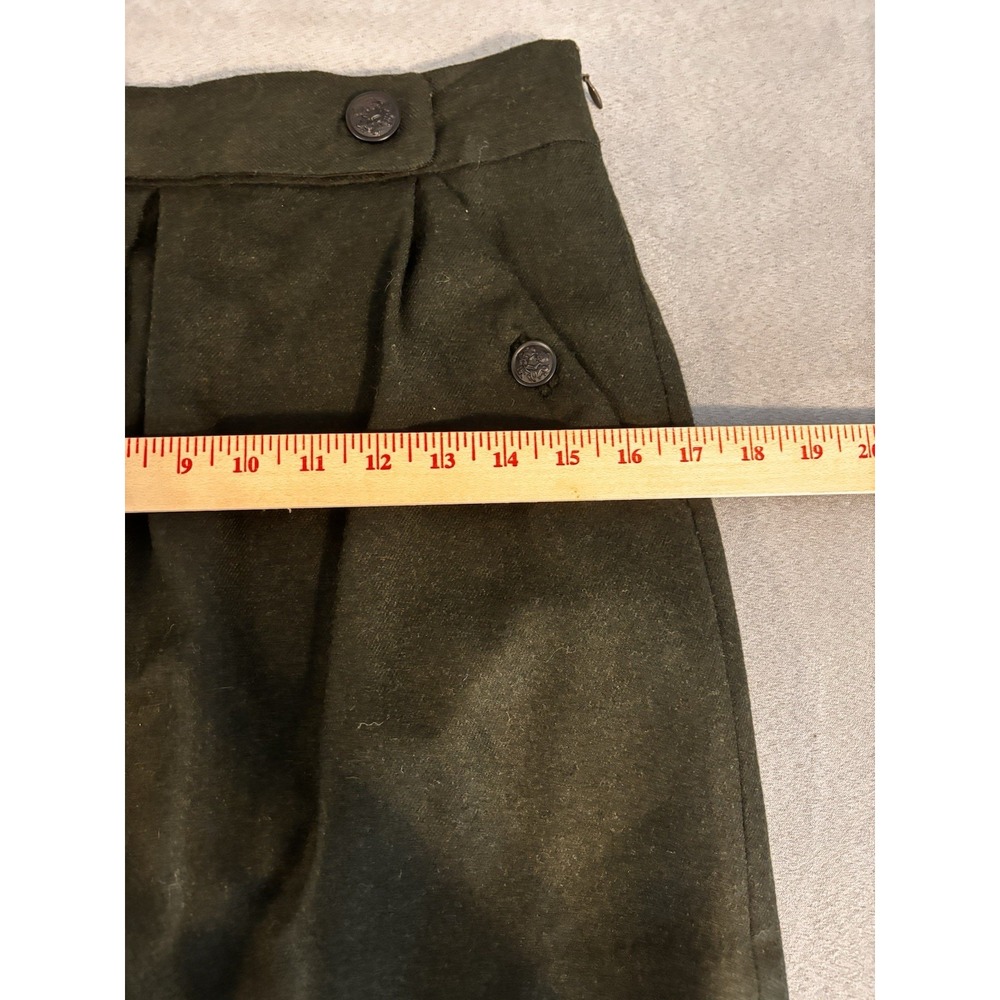Banana Republic Womens Wool Mini Skirt Sz 2 Military Preppy Twee Academia Ivy - Picture 6 of 12